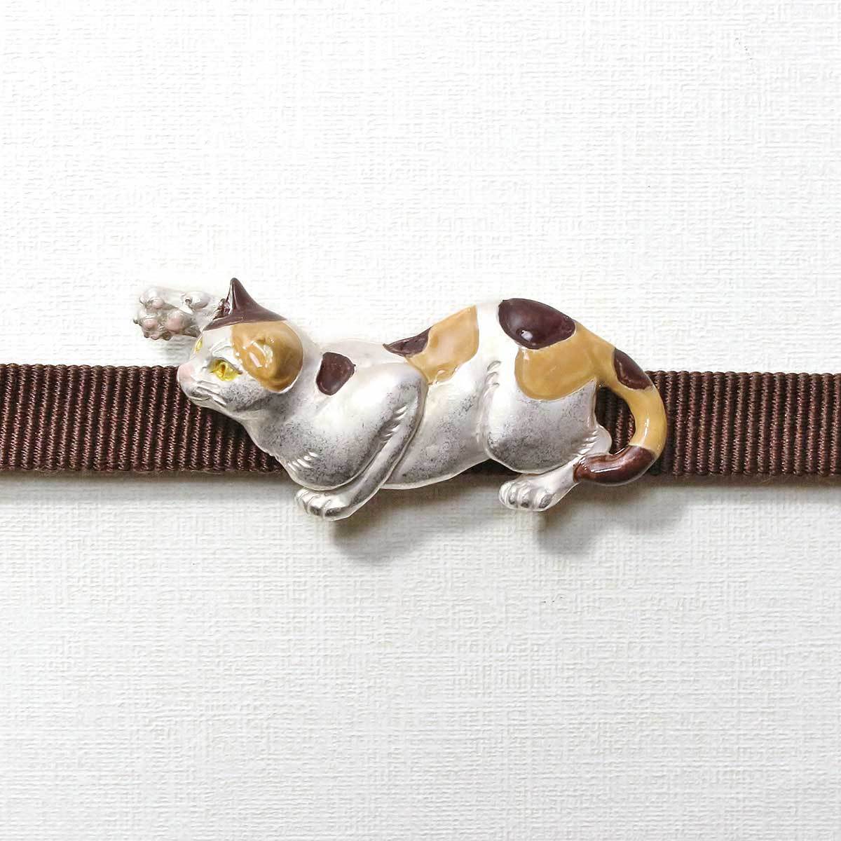 SUU新作帯留め「猫*金魚」入荷!_e0167832_12034515.jpg