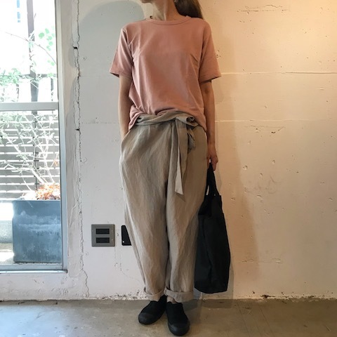 crew neck sweat ピンク と ブルー sans limite_d0364239_18185056.jpg