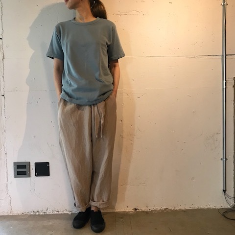 crew neck sweat ピンク と ブルー sans limite_d0364239_18201271.jpg