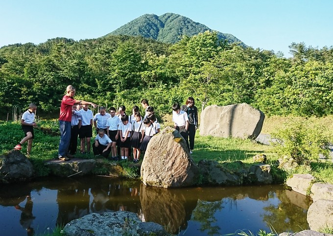 北三瓶小学校…通学合宿の朝_d0265607_6293816.jpg