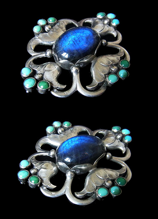 超希少　美品ジョージジェンセン　カーネリアン　ブローチ　♯85　デンマーク製 超希少 美品ジョージジェンセン ブローチ ♯85 デンマーク製