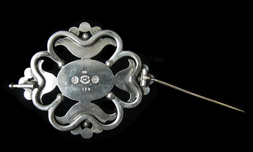 Sold- N. 1215 ジョージ・ジェンセン ブローチ♯173 〜1910年代