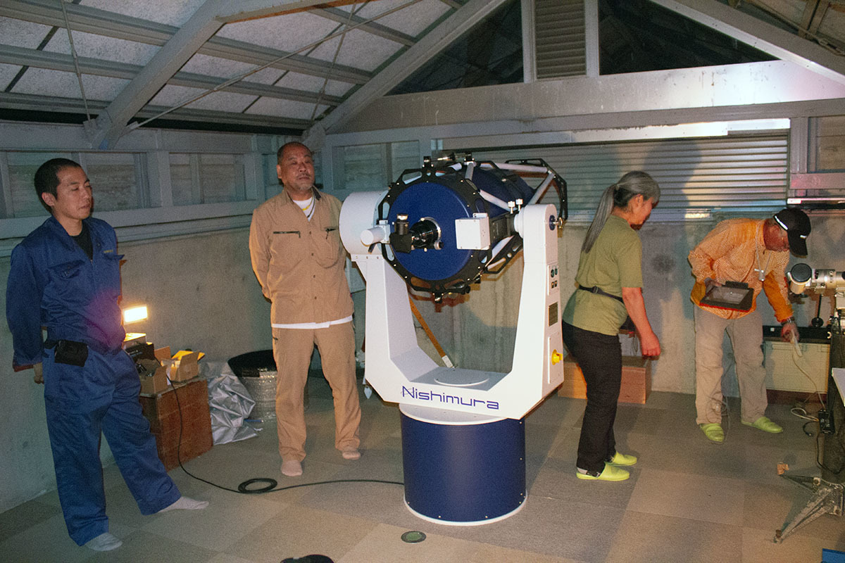 天文台の新しい望遠鏡　ついに設置完了！！_e0174091_11384805.jpg