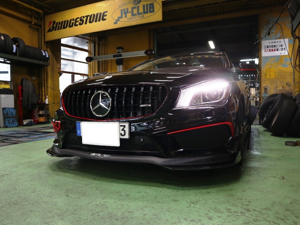 Amg Cla45にパナメリカーナグリルを装着です 名古屋のタイヤ屋 Jy Club の整備日記 Amg Cla45にパナメリカーナグリルを装着です 名古屋のタイヤ屋 Jy Club の整備日記