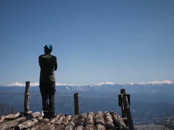 傘山（1,542m）御嶽山コース　2018年4月10日_b0319255_12342290.jpg