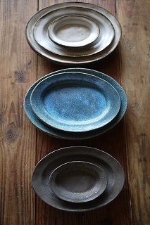 ②オーバルプレート(楕円皿)藤原純さんの器(うつわ)が入荷しました ...