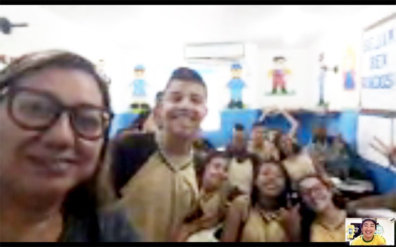 【ブラジルの授業に生TV電話ネット出演しました！】リオデジャネイロの中学３年生クラス_b0032617_18351301.jpg