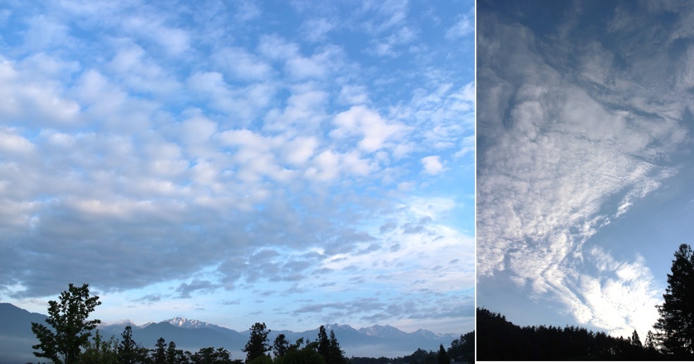 珍しい 雲 安曇野の風 カフェ 風のいろ