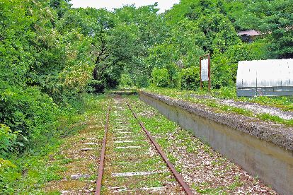 旧国鉄倉吉線泰久寺駅跡 さくらの香り２