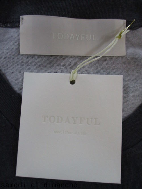 TODAYFUL   トゥディフル Washed Print Tee_e0076692_19574947.jpg