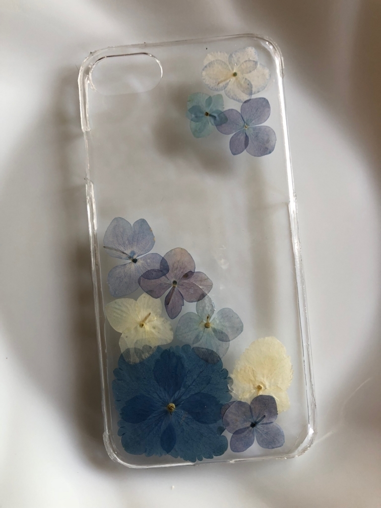 紫陽花のスマホケース 試作品 続 しあさっての幸せ