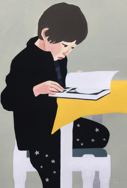 今日の小学生／本を読む小学生_c0385430_11133294.jpeg