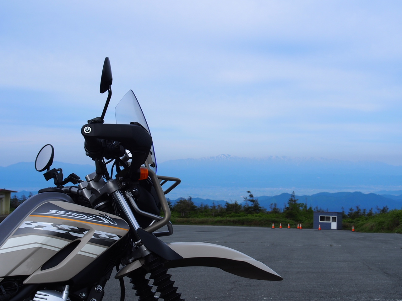 セローで朝ｇｏ 蔵王エコーライン 風と陽射しの中で 今日はバイクで何処に行こう
