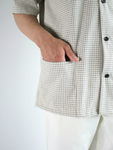 THE HINOKI　Organic Cotton Check S/S Shirt _b0139281_14264767.jpg