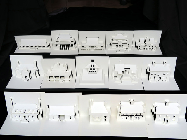 第十回 1 差し 手前傾斜屋根の建物をつくる 内容 折り紙建築士養成講座 In 九州