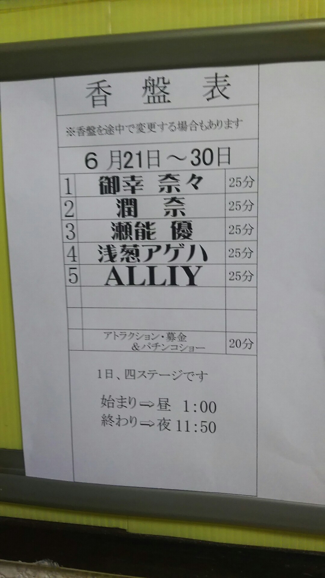 ストリップ・舞姫 2018年6月下旬Ａ級小倉劇場 : 日々是・・