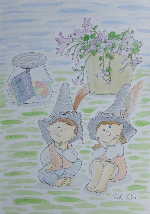 線で描く水彩画2018-2 : 勝手にひとり言