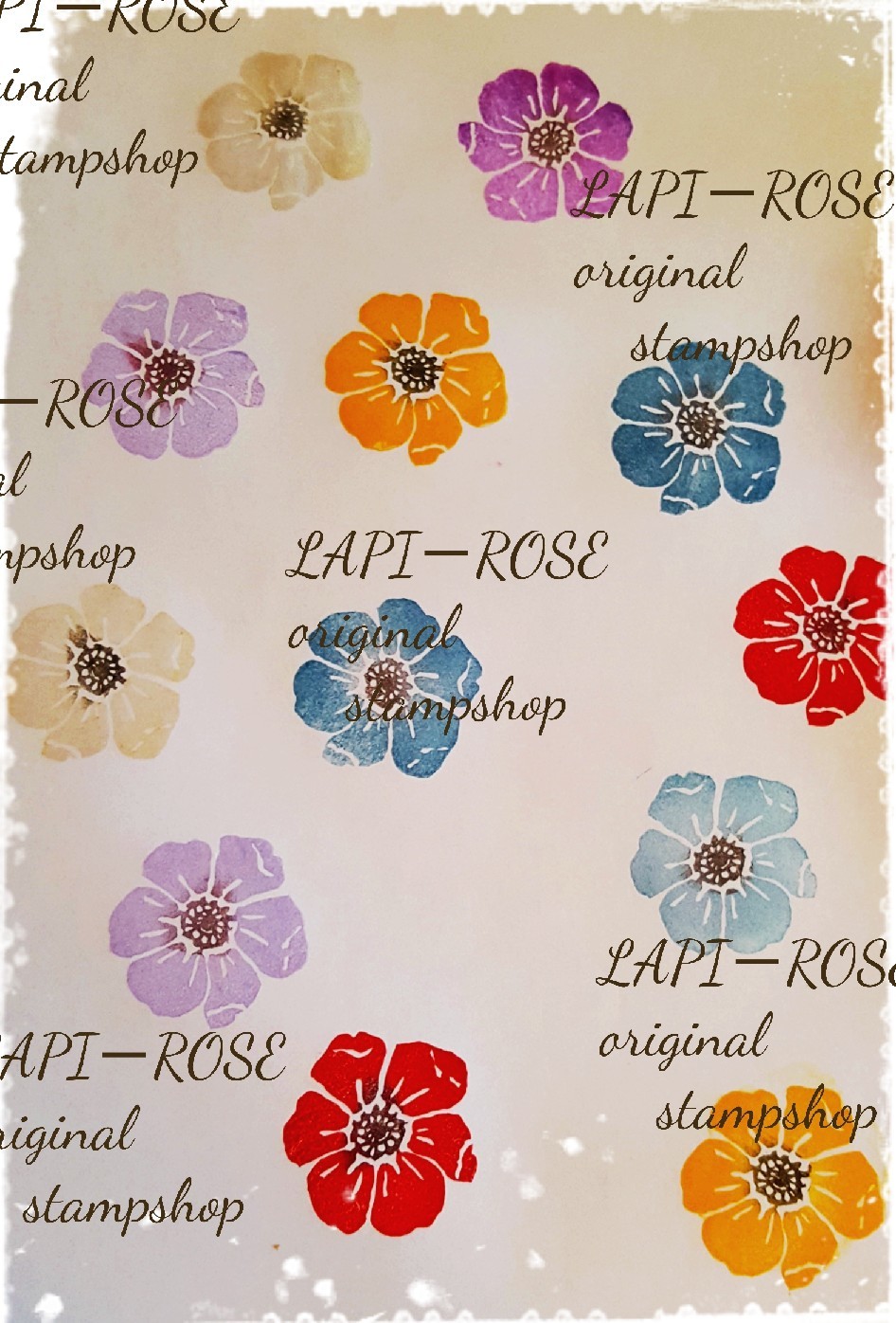 ルピナスナンキンハゼ Lapi Rose 消しゴムはんこ作品集