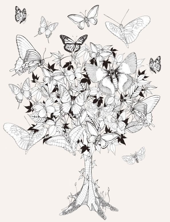 新刊 コラージュぬりえ 森のなかへ オトナのぬりえ ひみつの花園 オフィシャル ブログ