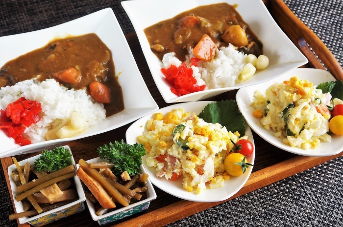 ■【カレーライス／蕗の甘辛炒め煮／ポテトサラダ】義姉宅へと　ケータリングランチ♪_b0033423_22584056.jpg