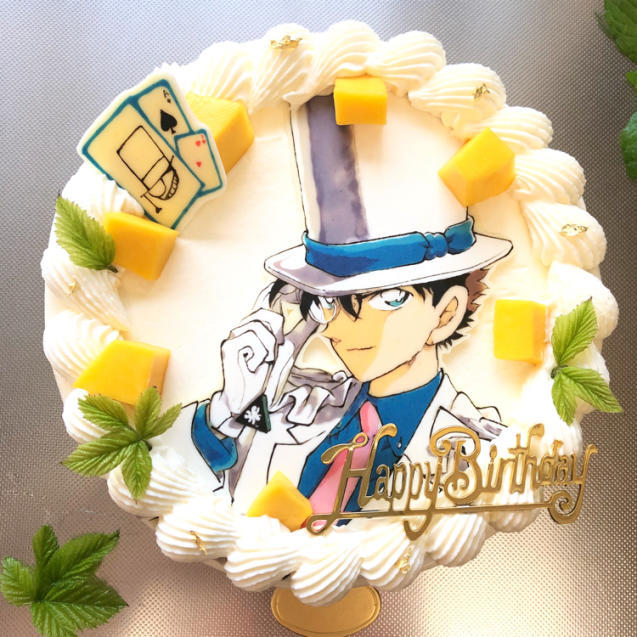 名探偵コナン 怪盗キッドのキャラチョコ ケーキ 幸せなトカゲ おもにケーキをつくってます