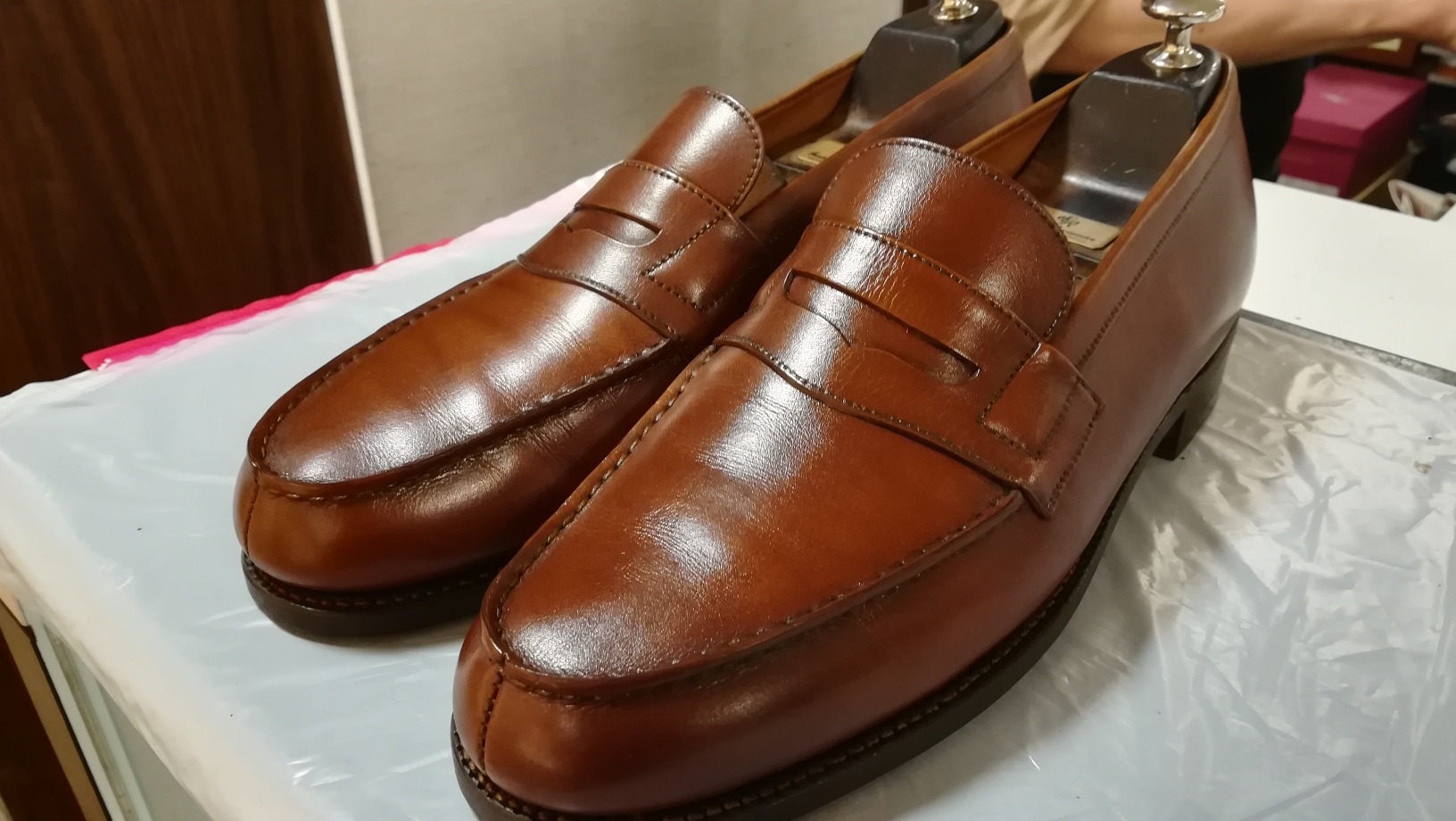重なった靴クリームをリフレッシュ②_d0166598_16065288.jpg
