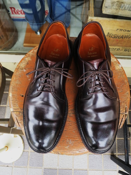 Aleden No8 Cordovan Plain-Toe オールデン コードバン バーガンディ
