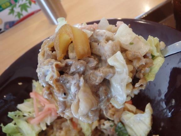 すき家のシーザーレタス牛丼 豊中曽根店_c0118393_16032662.jpg