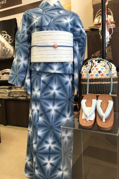 本日のおすすめ浴衣】板締め絞りの浴衣コーディネート : 【東銀座駅3分