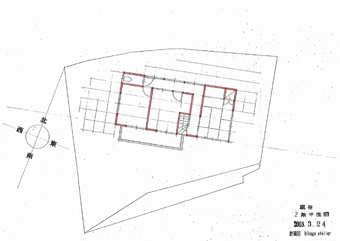 北鎌倉の住居・既存平面図_c0195909_12094121.jpg