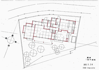 北鎌倉の住居・既存平面図_c0195909_12094502.jpg