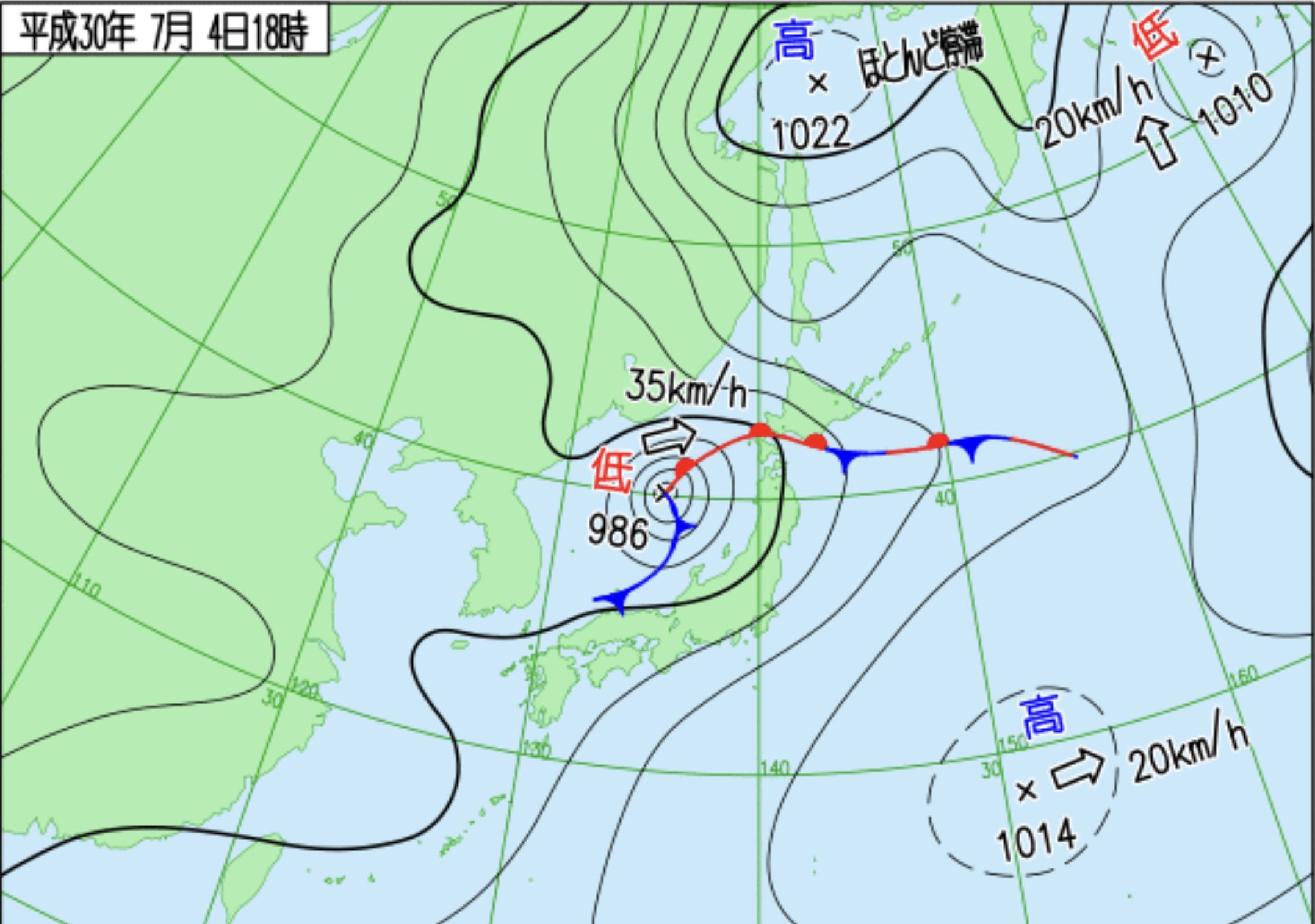 梅雨の中、台風崩れの温帯低気圧が近づいてきた_c0025115_22060111.jpg