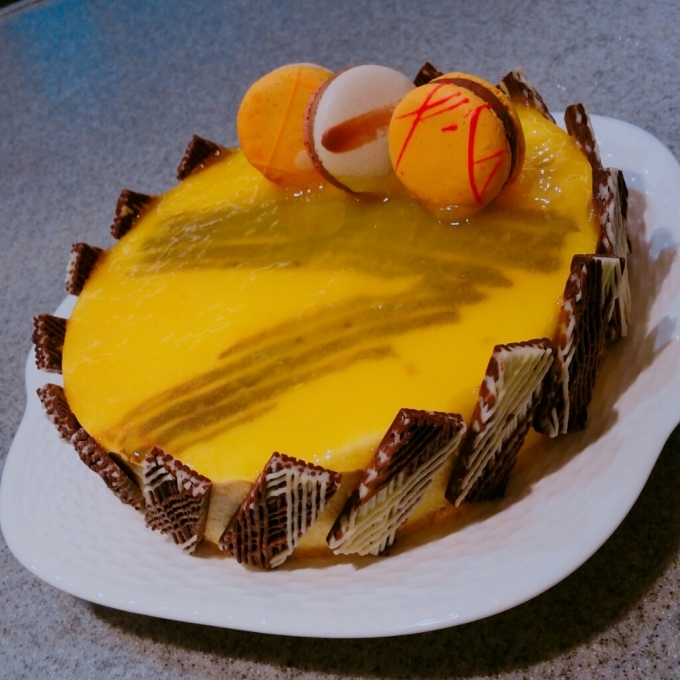 マンゴー パッションフルーツのムースケーキ Grand Reve Okinawa Sweets