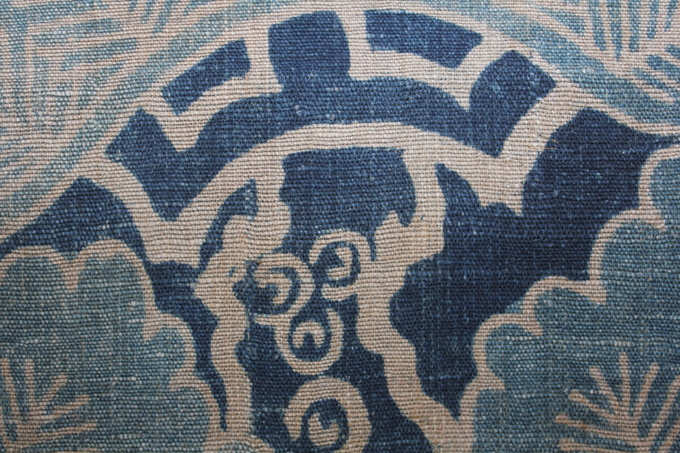 古布　木綿　紙縒り　筒描　Japanese Antique Textile Koyori-paper Tsutsugaki_c0325097_1365819.jpg