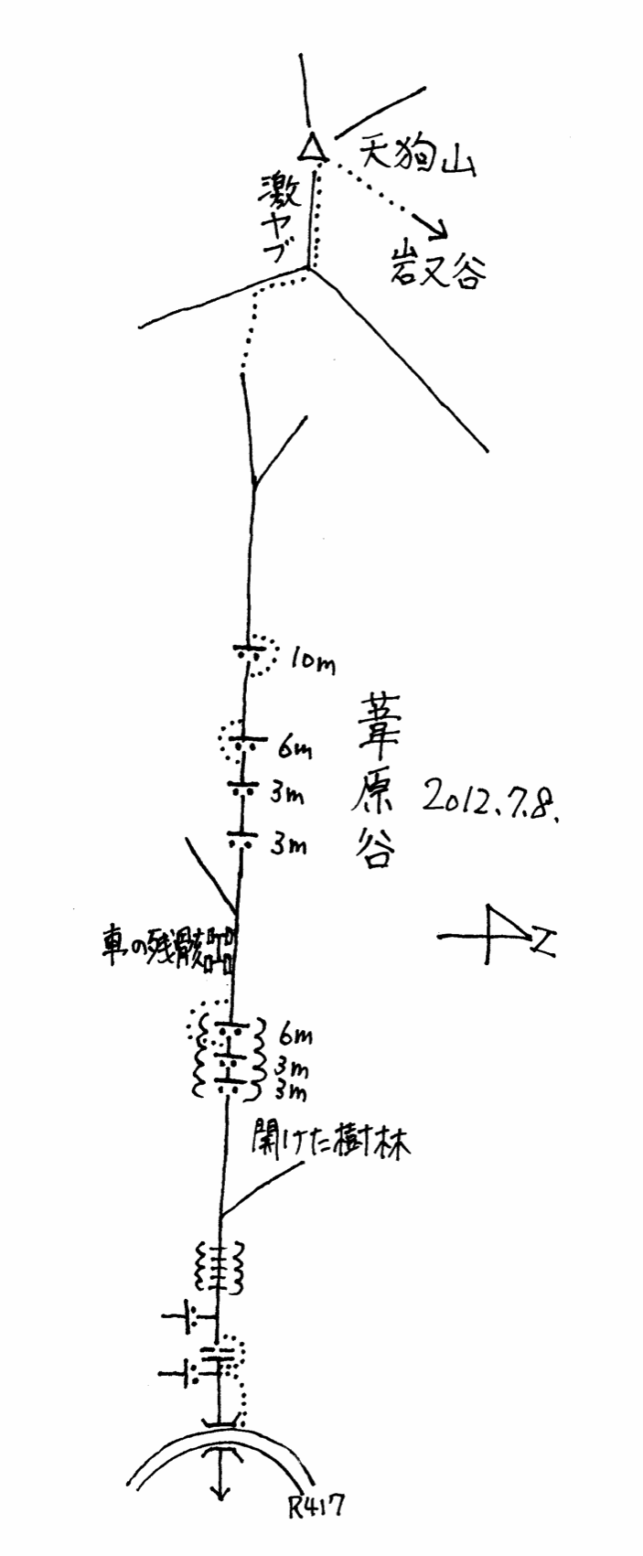 天狗山(黒津山)、沢登りの記録_c0359615_14524193.gif