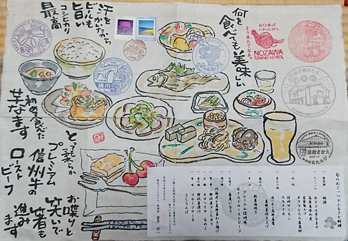 ホテルの食事 きゅうママの絵手紙の小部屋 ホテルの食事 きゅうママの絵手紙の小部屋