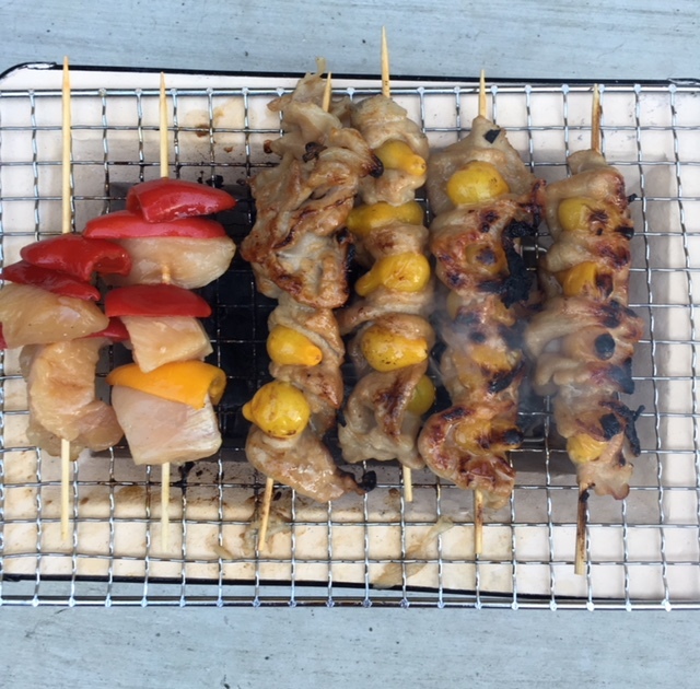 JULY 4THの夕飯ー七輪でやいたBBQ_e0350971_11333539.jpg