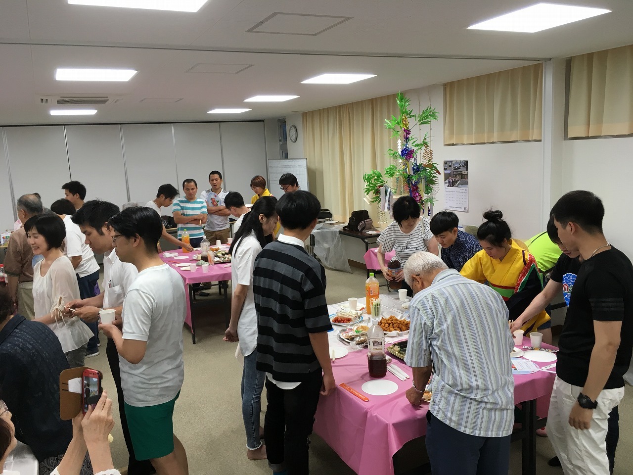 水曜日（夜）永和教室、2018年7月4日（水）、恒例の「七夕まつり」を開催しました。_e0175020_17004547.jpg