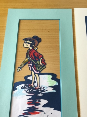 切り絵 〜滝平二郎写し 雨上がり〜 : 私的日常生活