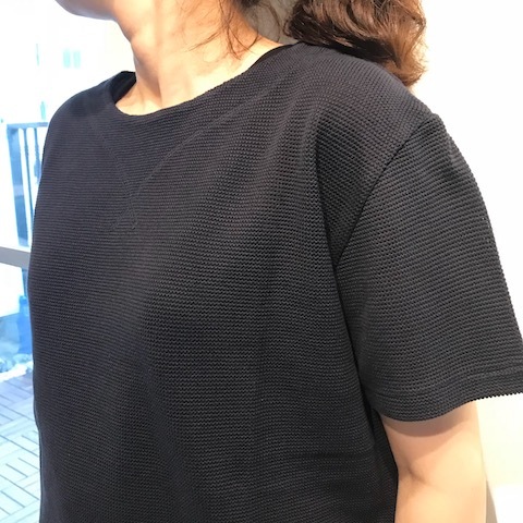 jacquard mesh boat neck T-shirts BETTER_d0364239_18043589.jpg