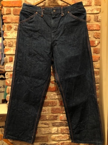 1960s \" BIG MAC \" 100% cotton 14oz. DENIM vintage PAINTER PANTS - ONE WASHED - ._d0172088_20244877.jpg