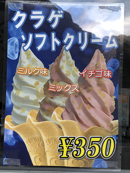 山形鶴岡のクラゲ水族館（加茂水族館）のクラゲ入りソフトクリームはうまいのか？！_e0171573_21471260.jpg