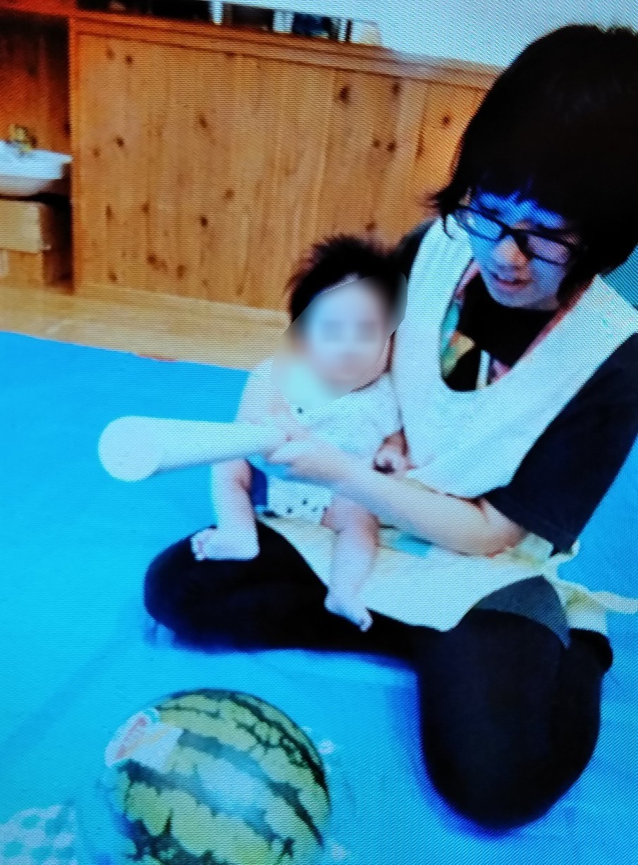 スイカ割りの様子♪♪_c0293682_21120561.jpg