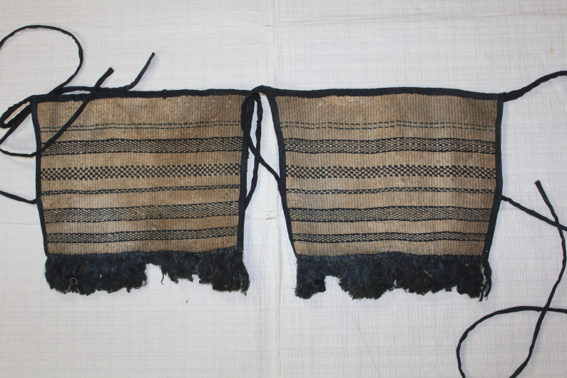 古布　木綿　紙縒り 脚絆　Japanese Antique Textile Koyori-paper Kyahan_c0325097_16452754.jpg