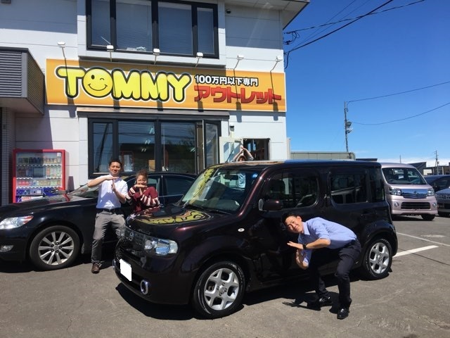 7月11日(水)☆TOMMYアウトレット☆あゆブログ(*´ω｀*)　キューブM様納車☆自社ローン・ローンサポート♪_b0127002_17374234.jpg