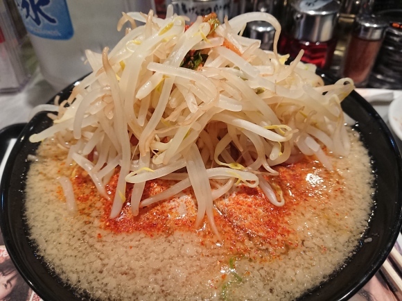 7/12 らあめん花月嵐豊田駅前店 ぐらんキャニオン¥880 + もやし¥100 +生ビール¥0_b0042308_07461629.jpg