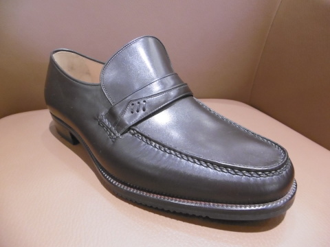 【24.0】銀座ヨシノヤ ペッカリー 逆吊り袋モカシンシューズ 24.0】銀座ヨシノヤ ペッカリー 逆吊り袋モカシンシューズ