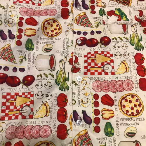 80\'s US made Pizza Full Print Shirts_a0182112_12144014.jpg