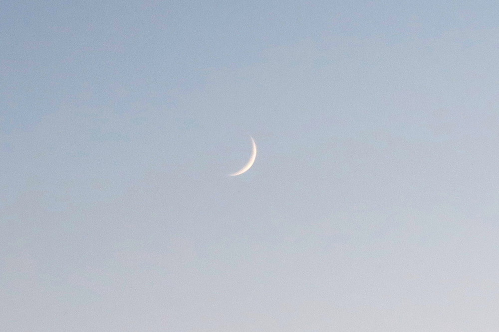 夕暮れの空に金星・二日月、トラジメーノ湖_f0234936_7104252.jpg