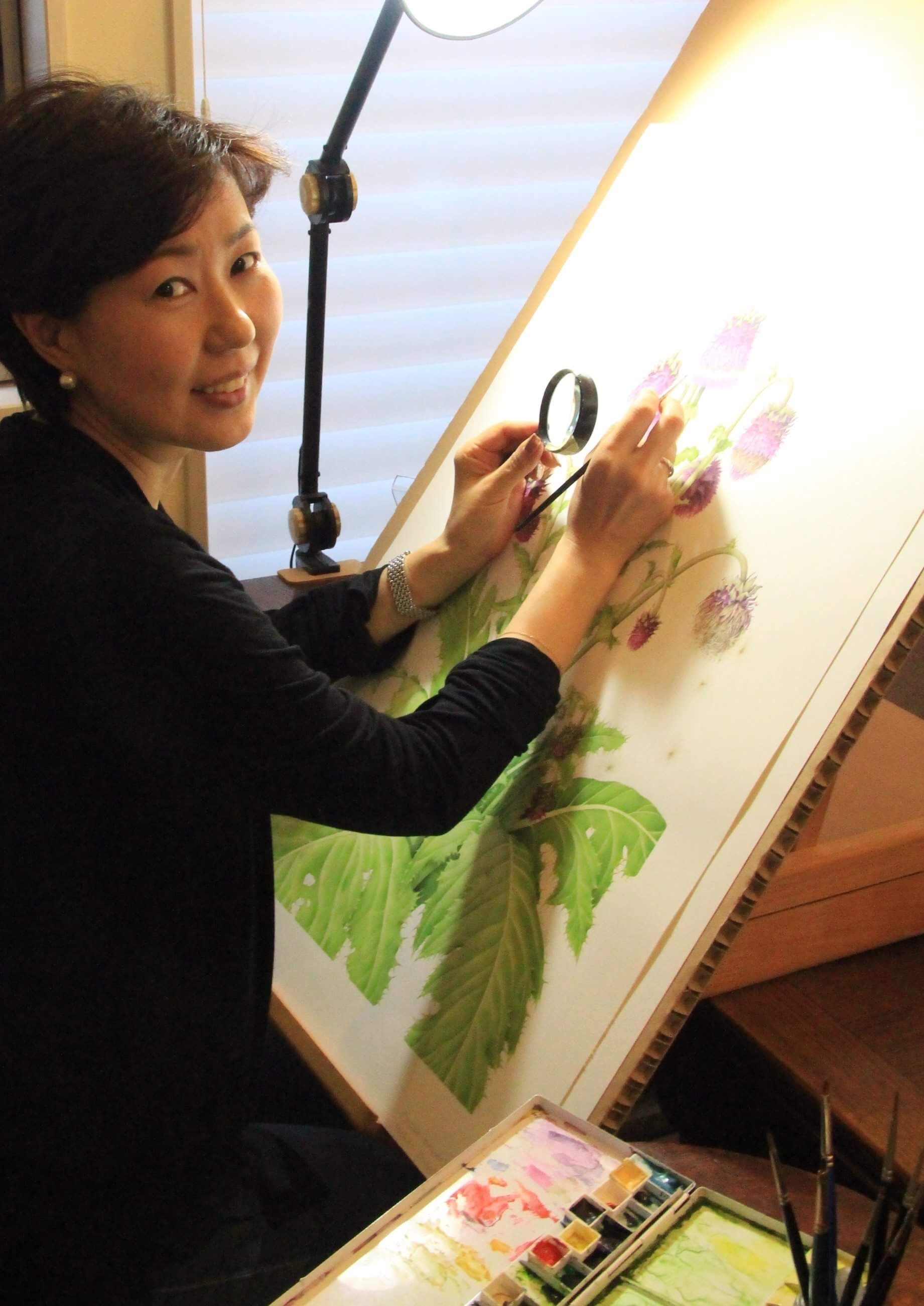 妖精たちの花便り　「植物を描く」　～植物画家・芝田美智子さんをお迎えして～_a0252678_08501315.jpeg